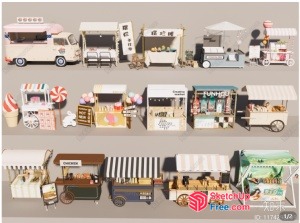 Food Truck Collection 3D SketchUp File