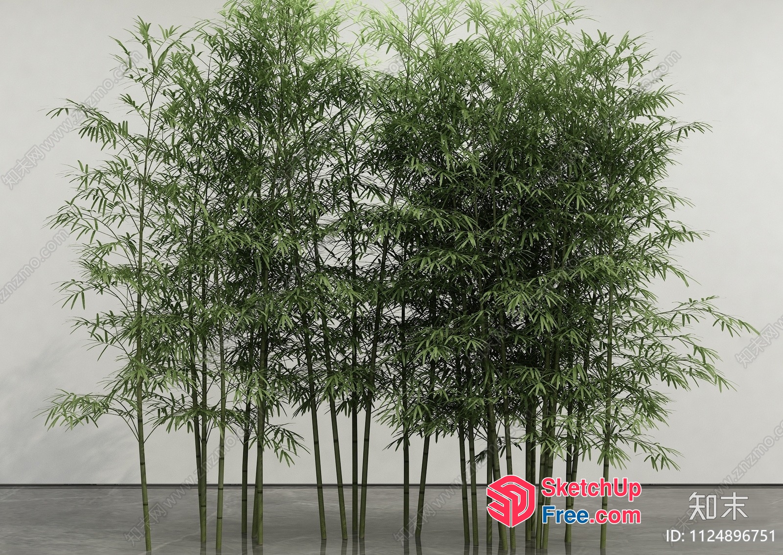Bamboo Forest Scene 3D SketchUp File