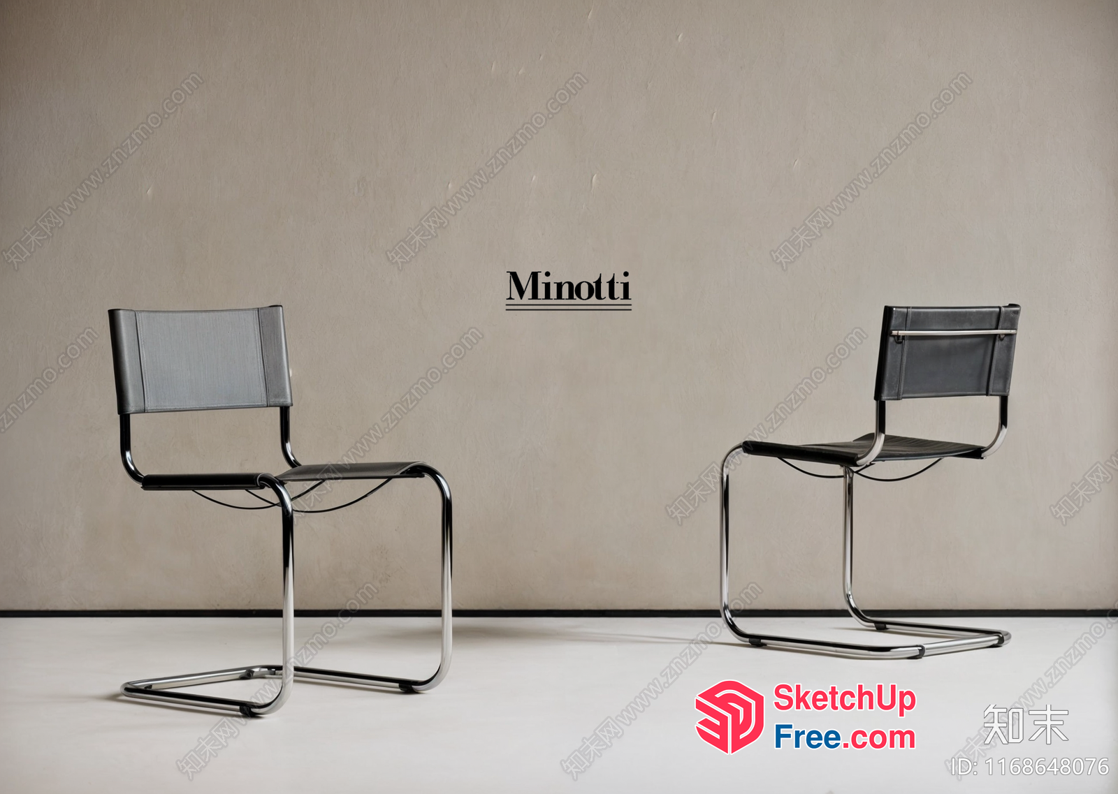 Elegant Minotti Chairs 3D SketchUp File
