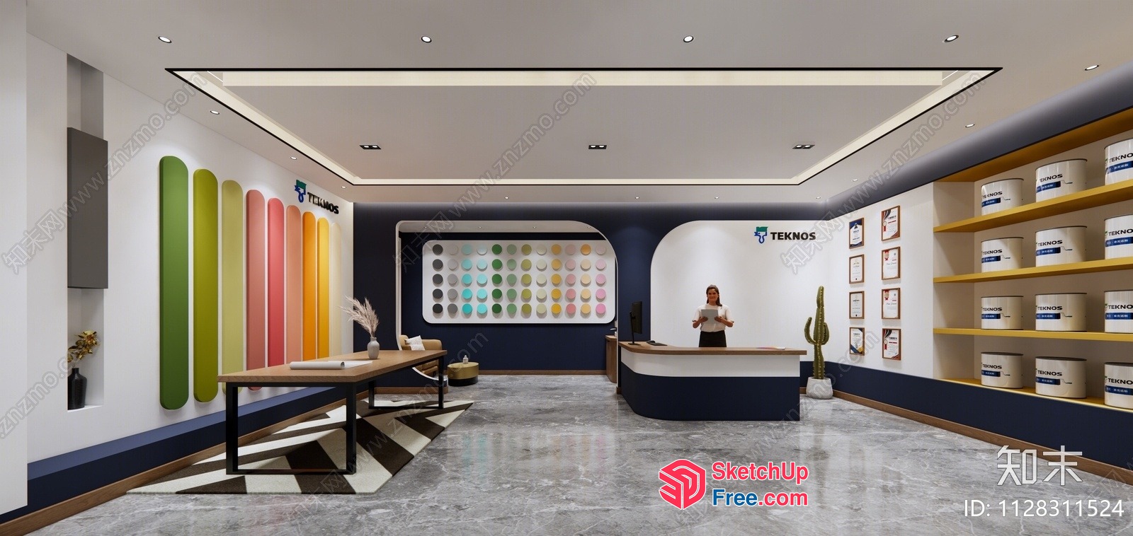 Modern Office Space With Sleek And Minimalist Decor 3D SketchUp File