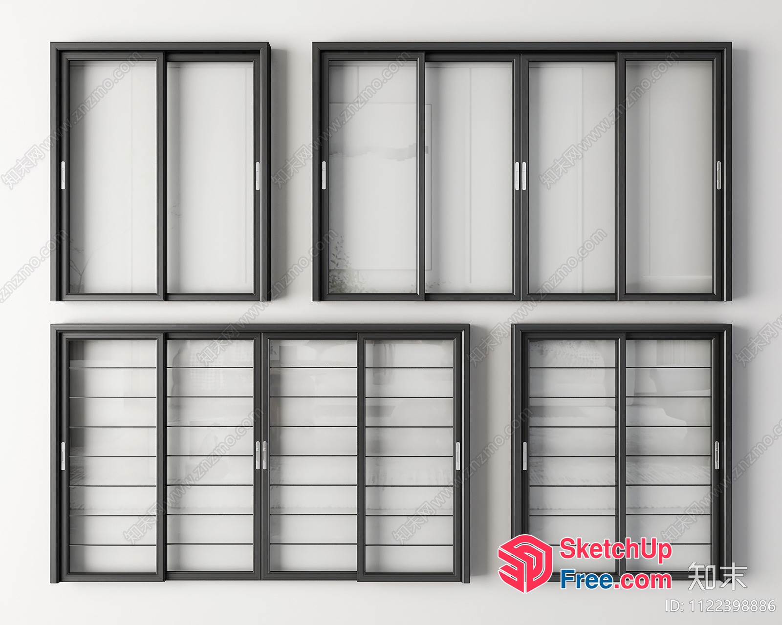 Glass Curtain Wall 3D SketchUp File