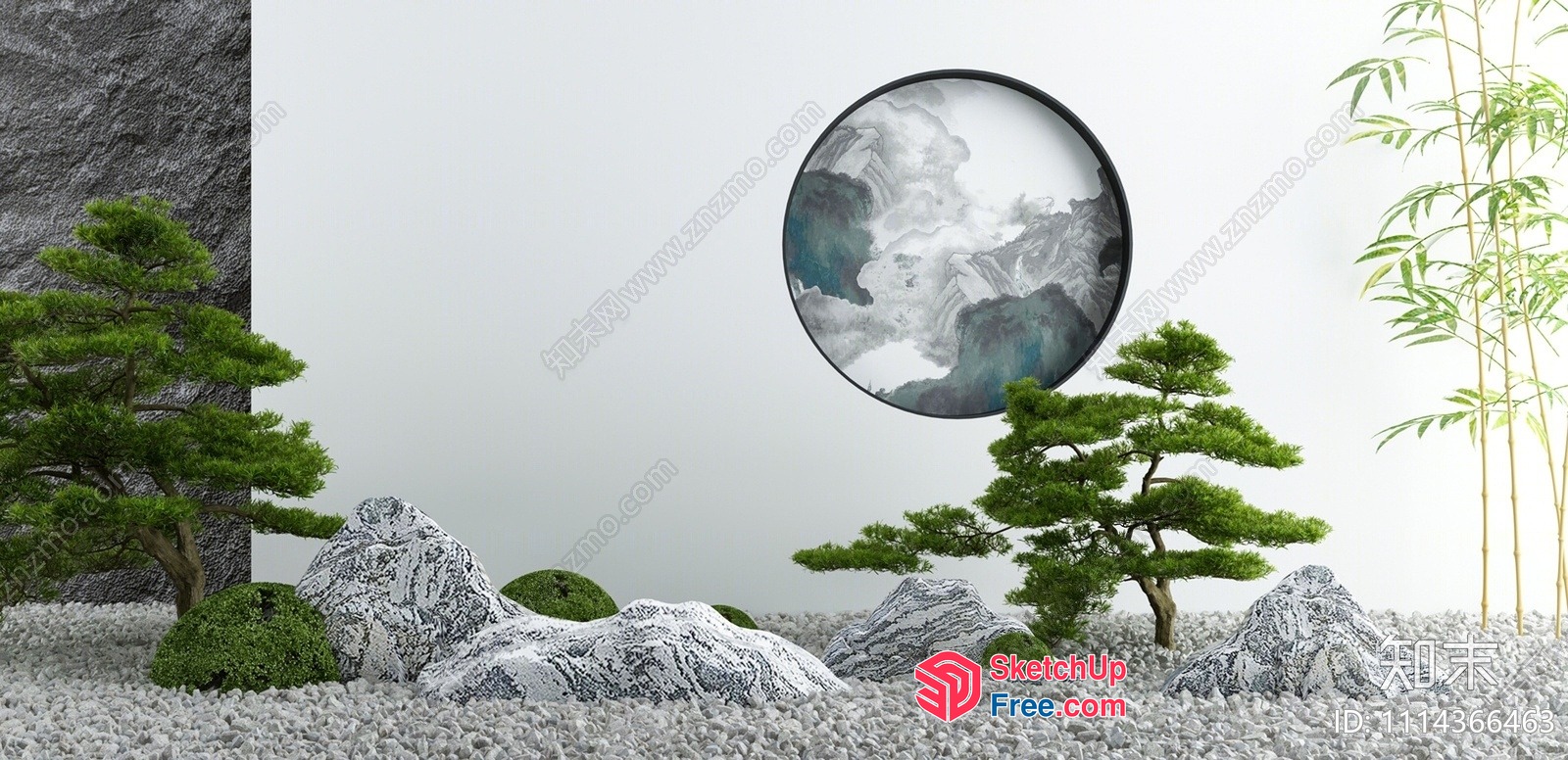 Serene Japanese Garden Oasis 3D SketchUp File