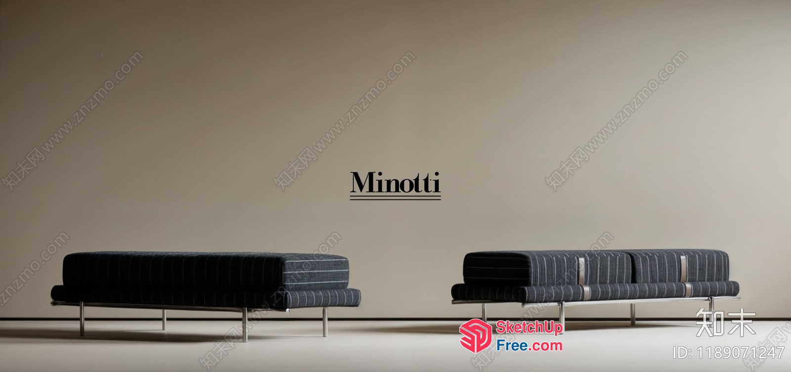 Minotti Sofa Collection 3D SketchUp File