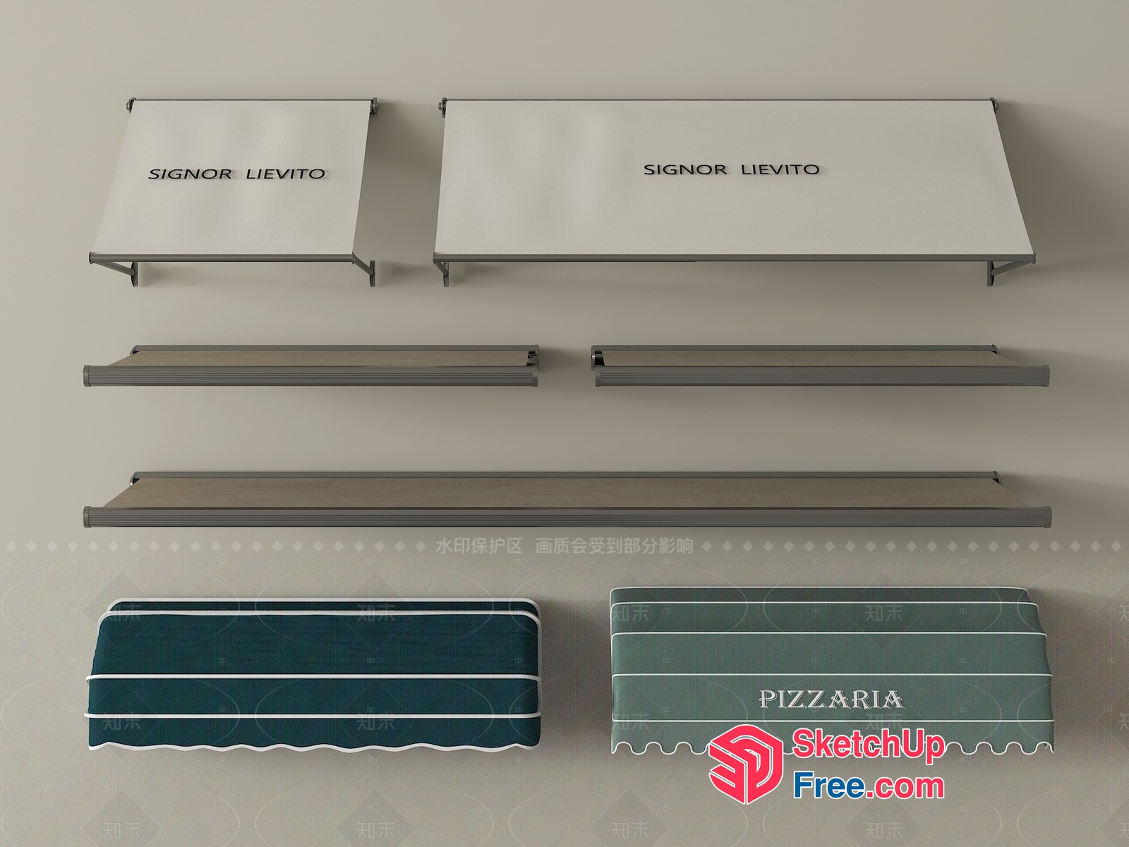 Signor Lievito Pizzeria Interior 3D SketchUp File
