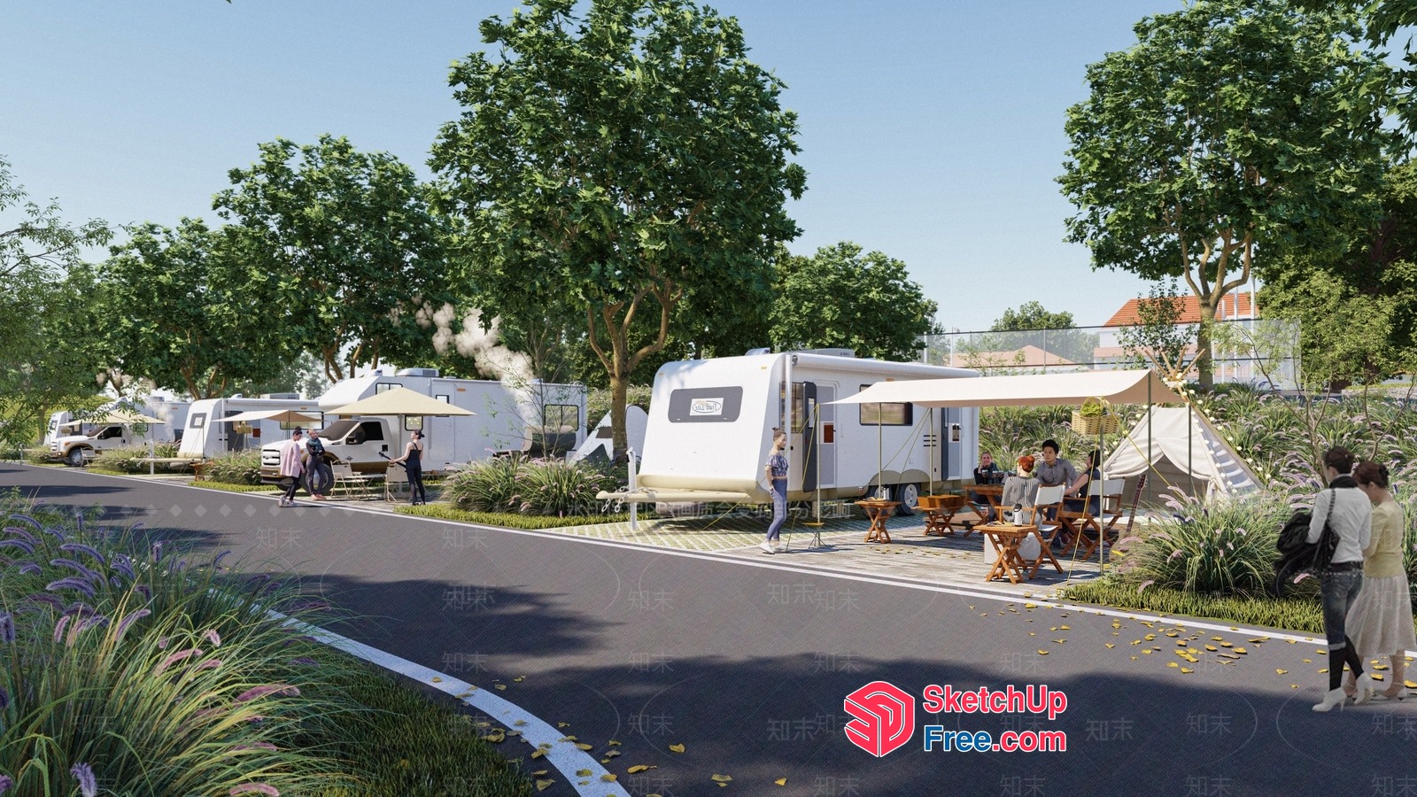 Cozy Rv Campsite 3D SketchUp File