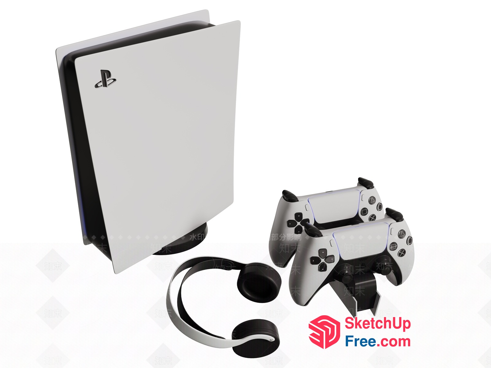 Gaming Console And Accessories 3D SketchUp File