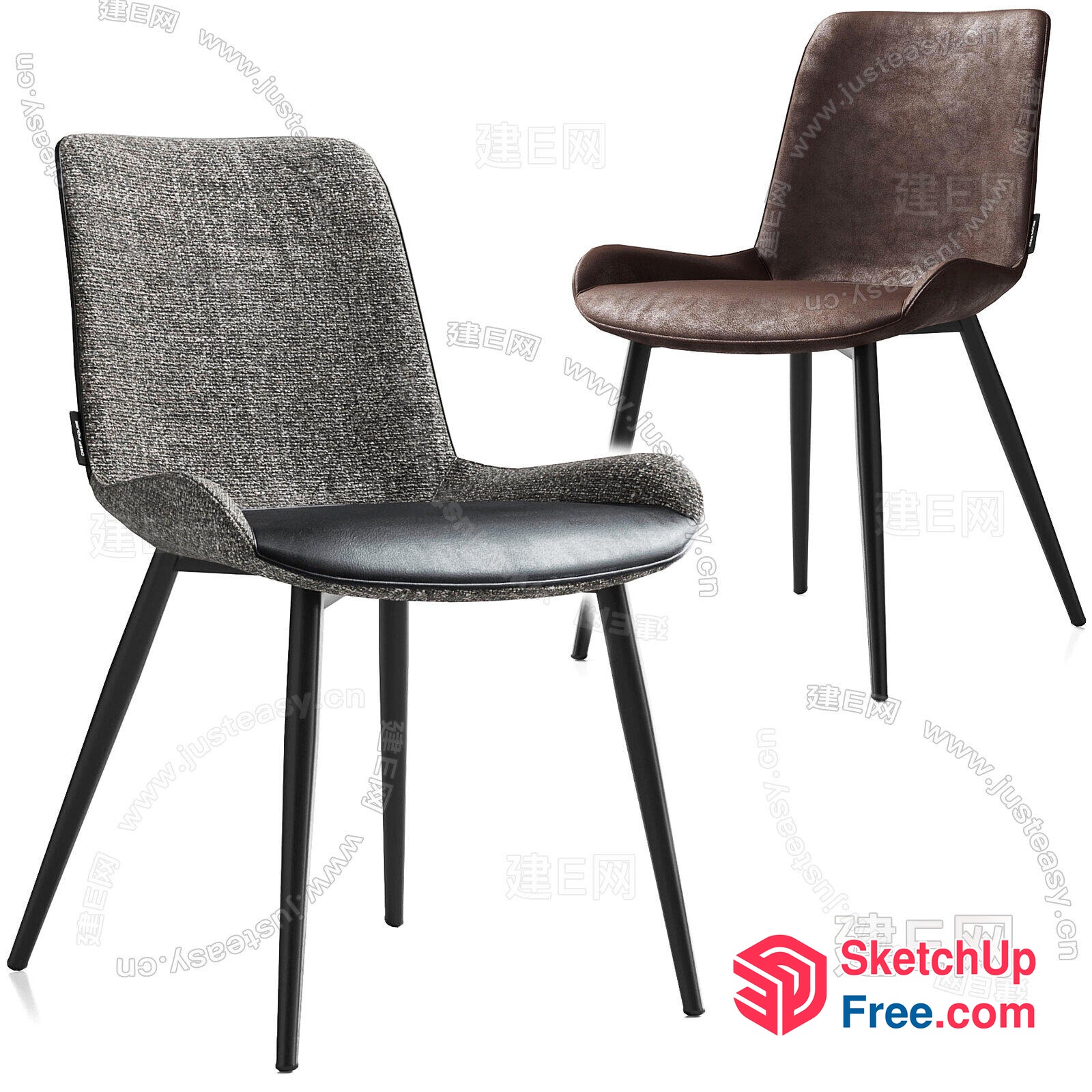 Modern Minimalist Chairs 3D SketchUp File