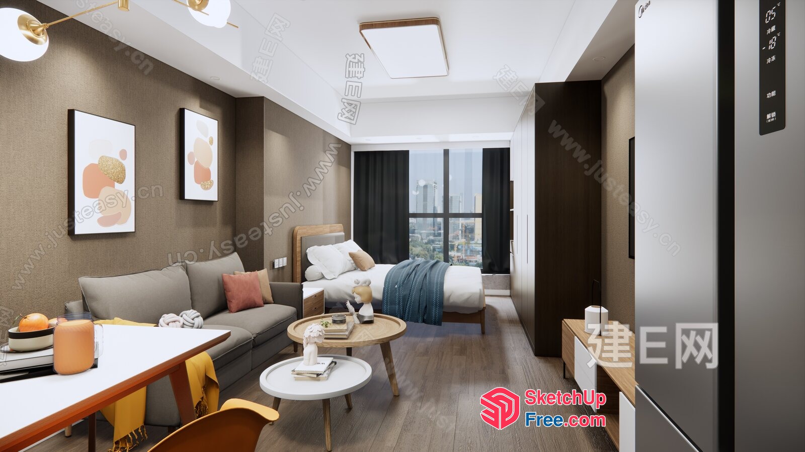 Modern Apartment Interior 3D SketchUp File