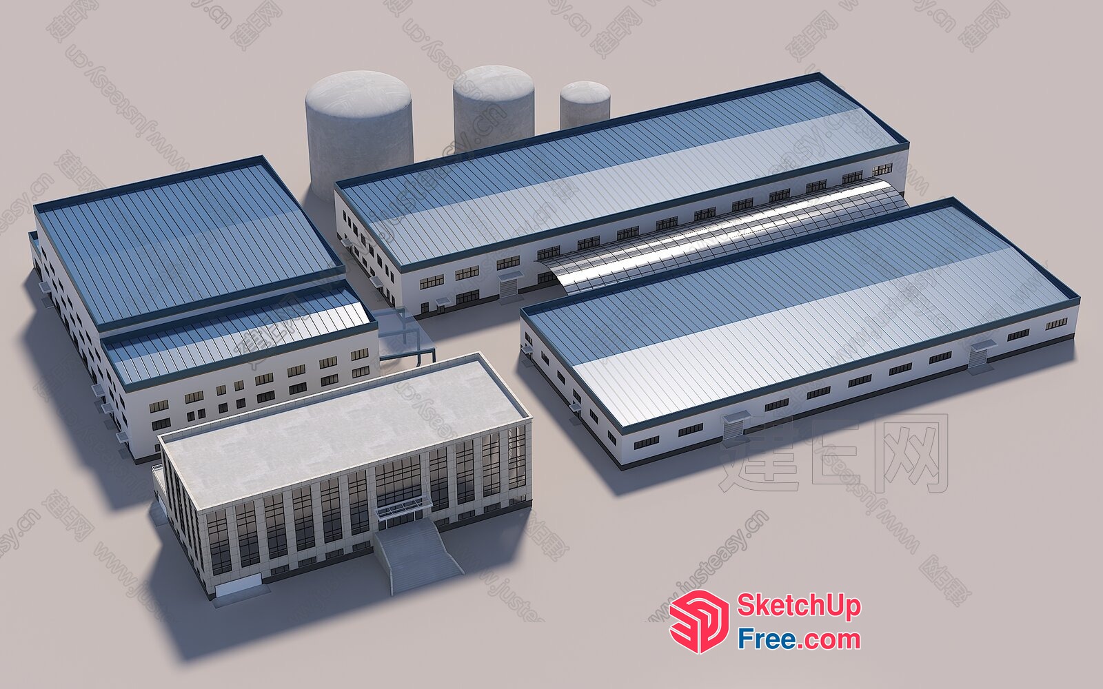 Industrial Park 3D SketchUp File