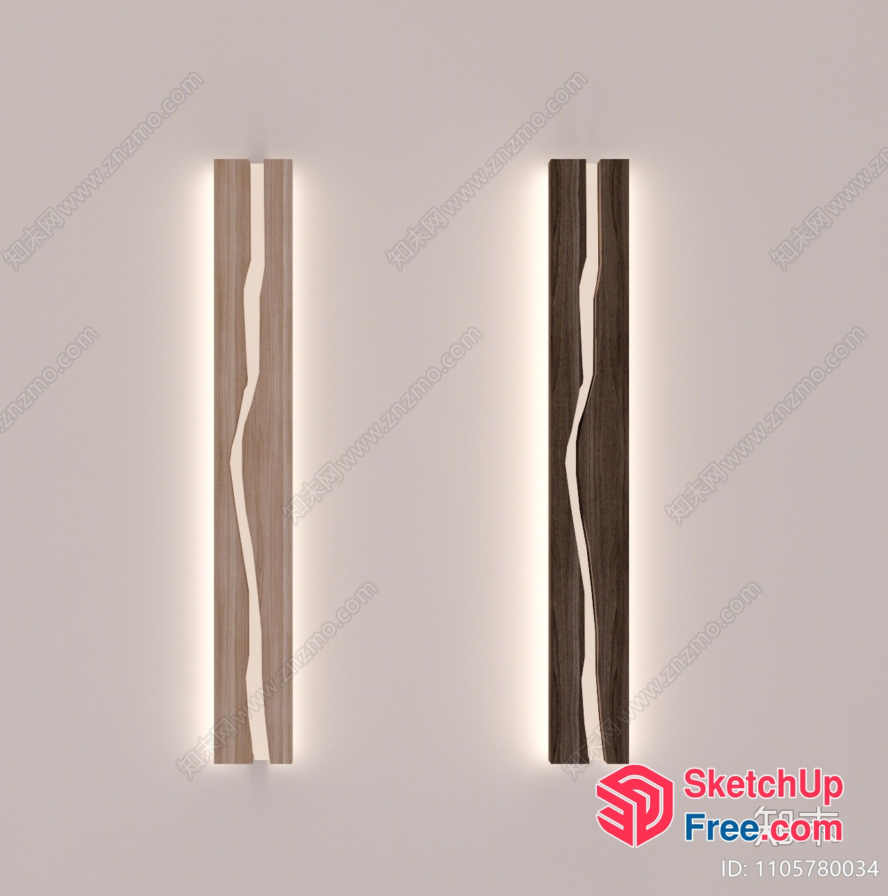 Modern Wall Sconce With Led Lighting 3D SketchUp File