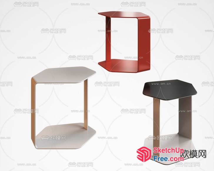 Modern Furniture Set With Sleek And Contemporary Design 3D SketchUp File