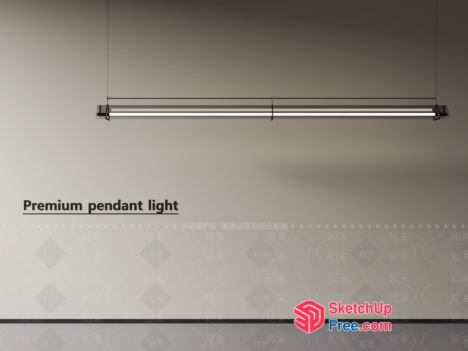 Premium Pendant Light 3D SketchUp File