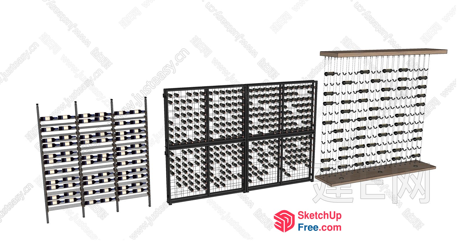 Modern Shelving Unit For Storage And Organization 3D SketchUp File