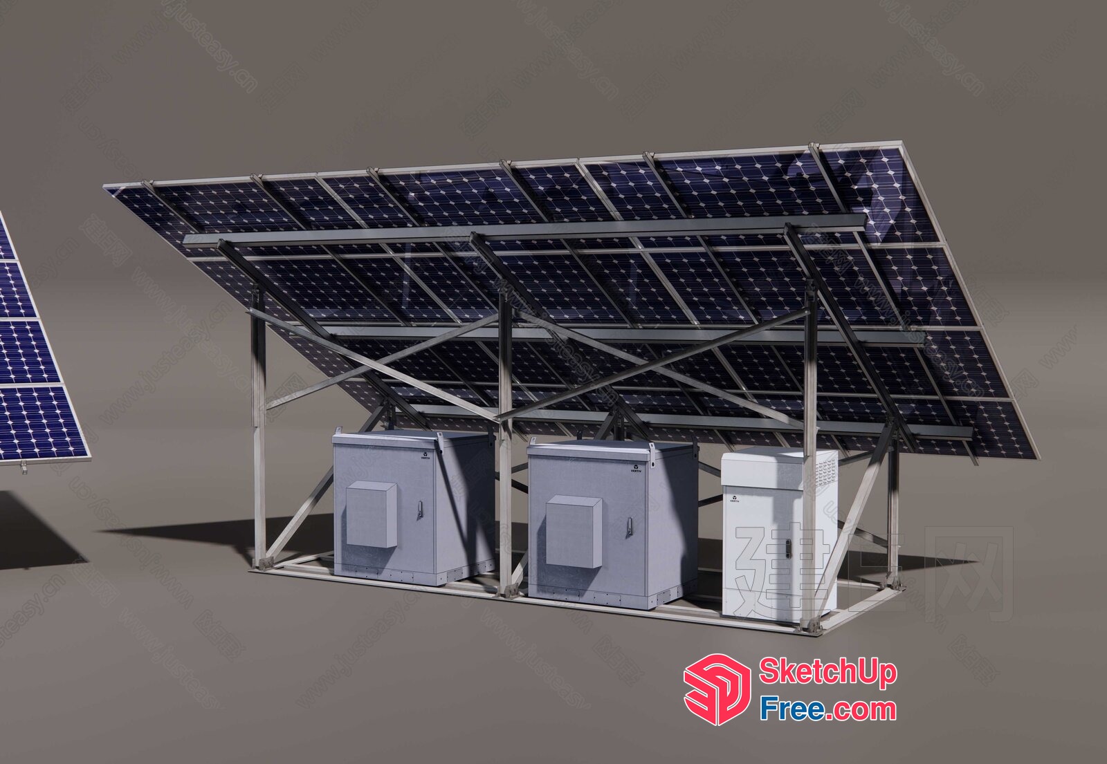 Solar Panel System 3D SketchUp File