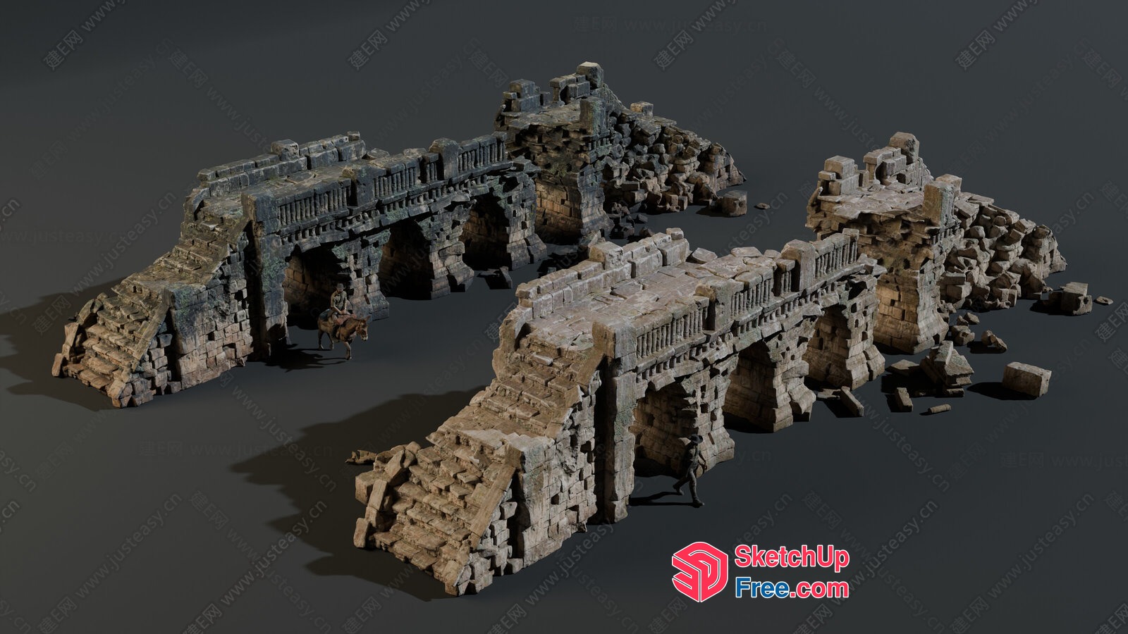 Ancient Ruins Structure 3D SketchUp File