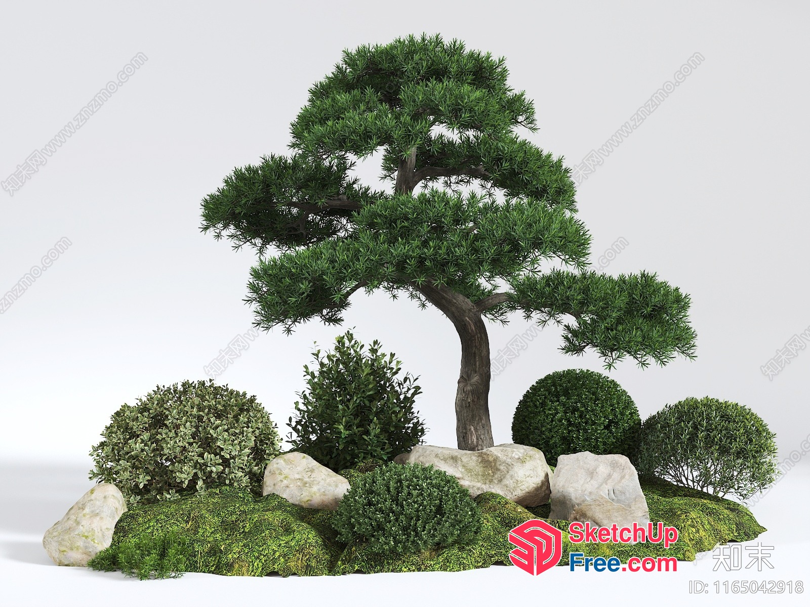 Serene Japanese Garden 3D SketchUp File