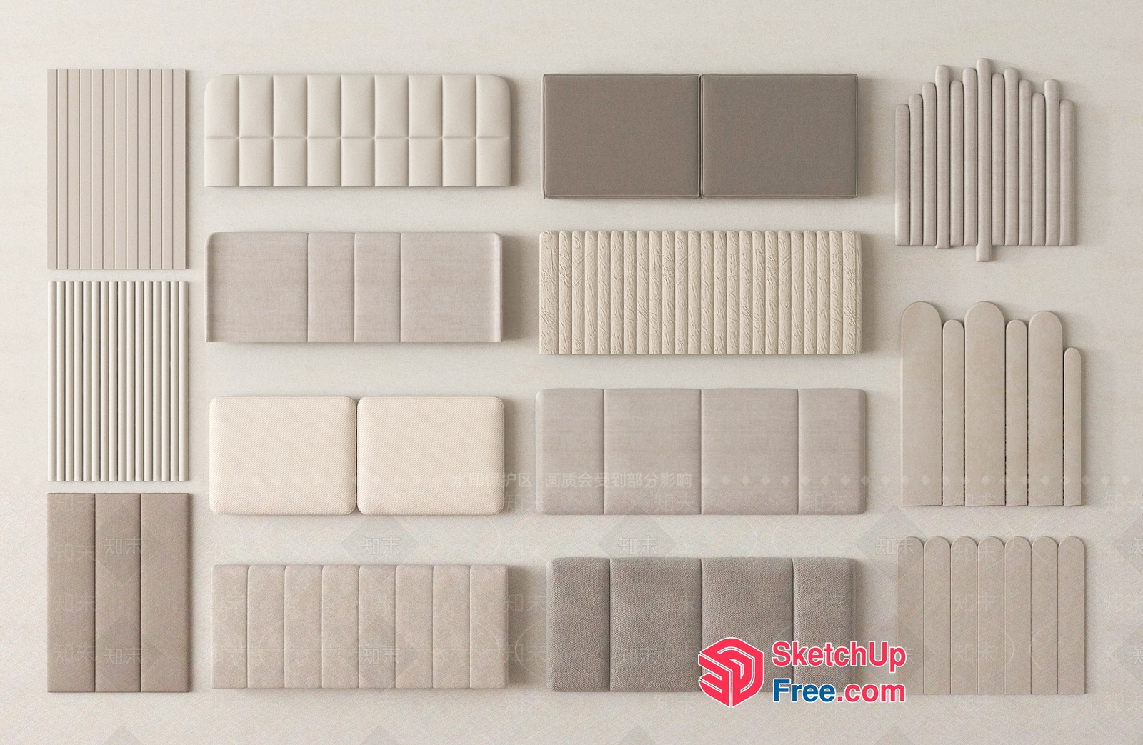 Decorative Radiator Panels In Neutral Shades 3D SketchUp File