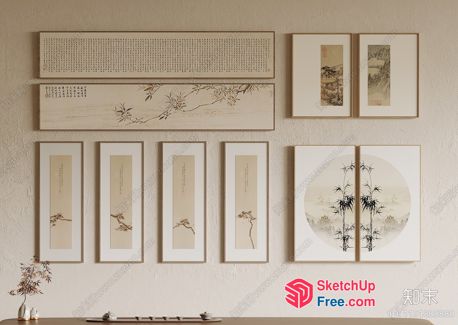 Elegant Wall Decor Collection 3D SketchUp File