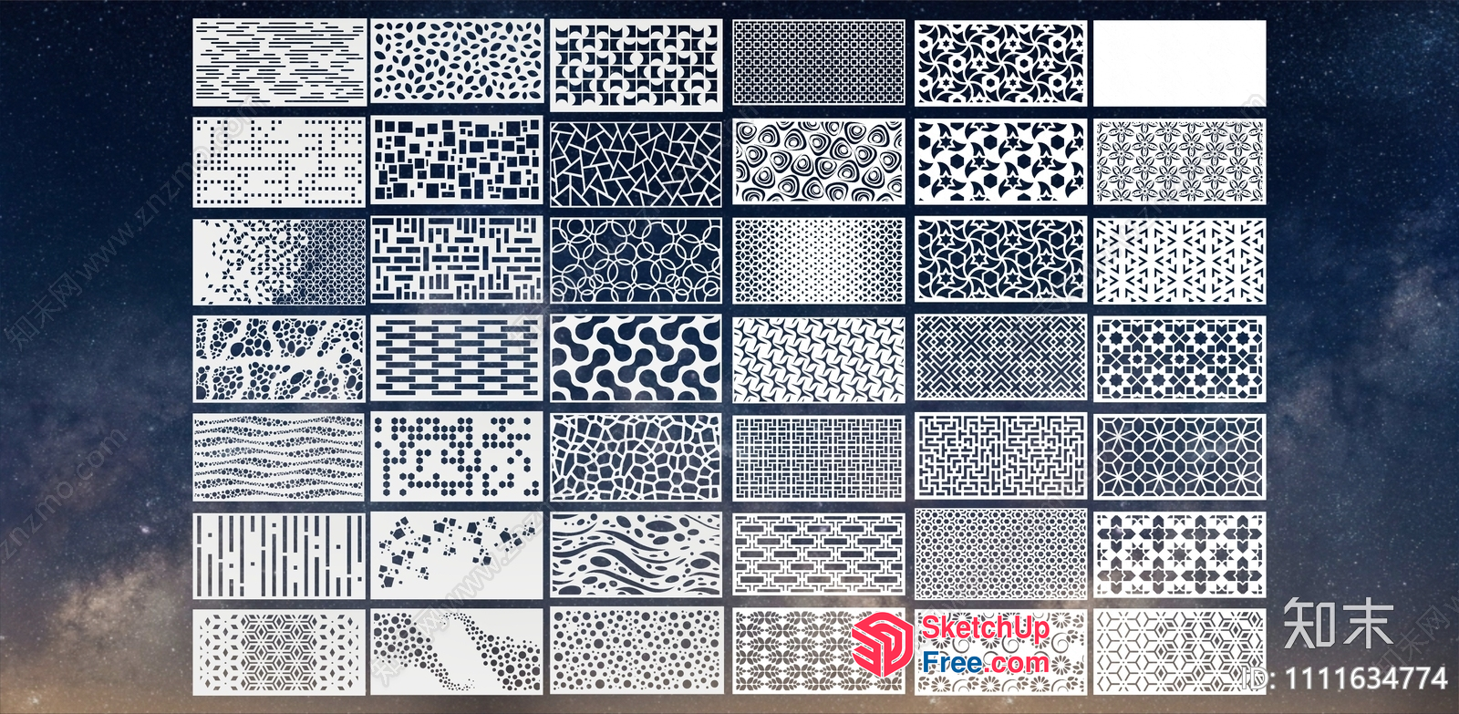 Decorative Patterns For Architectural And Interior Design 3D SketchUp File