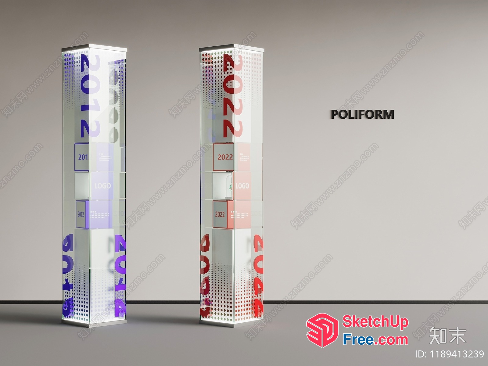 Poliform Pillars 3D SketchUp File