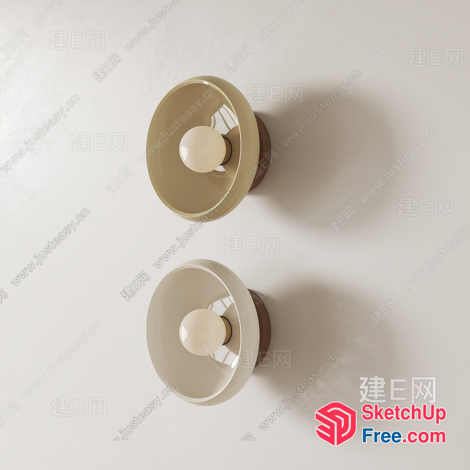Modern Minimalist Wall Lights 3D SketchUp File
