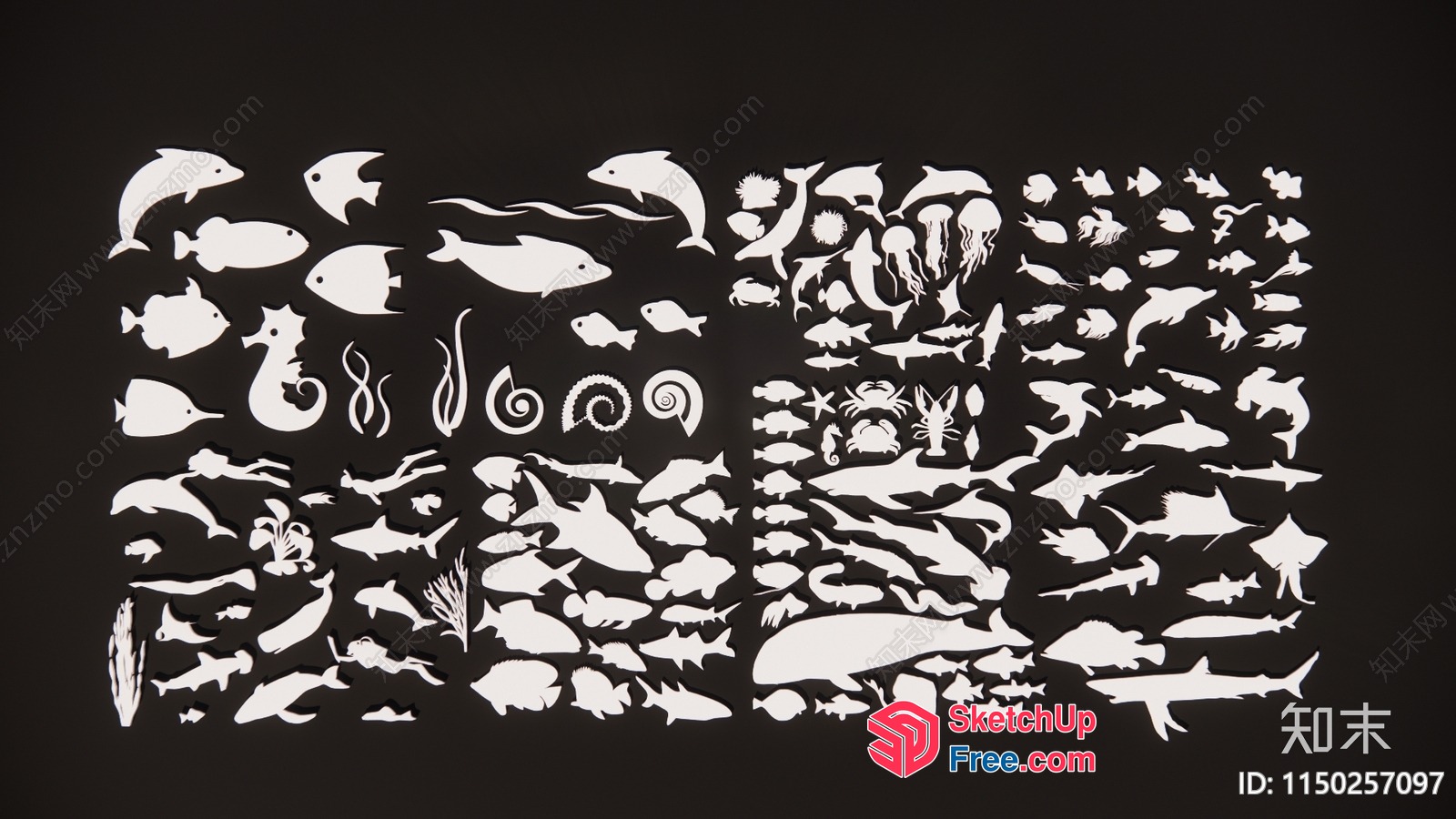 A Collection Of Various Fish 3D SketchUp File