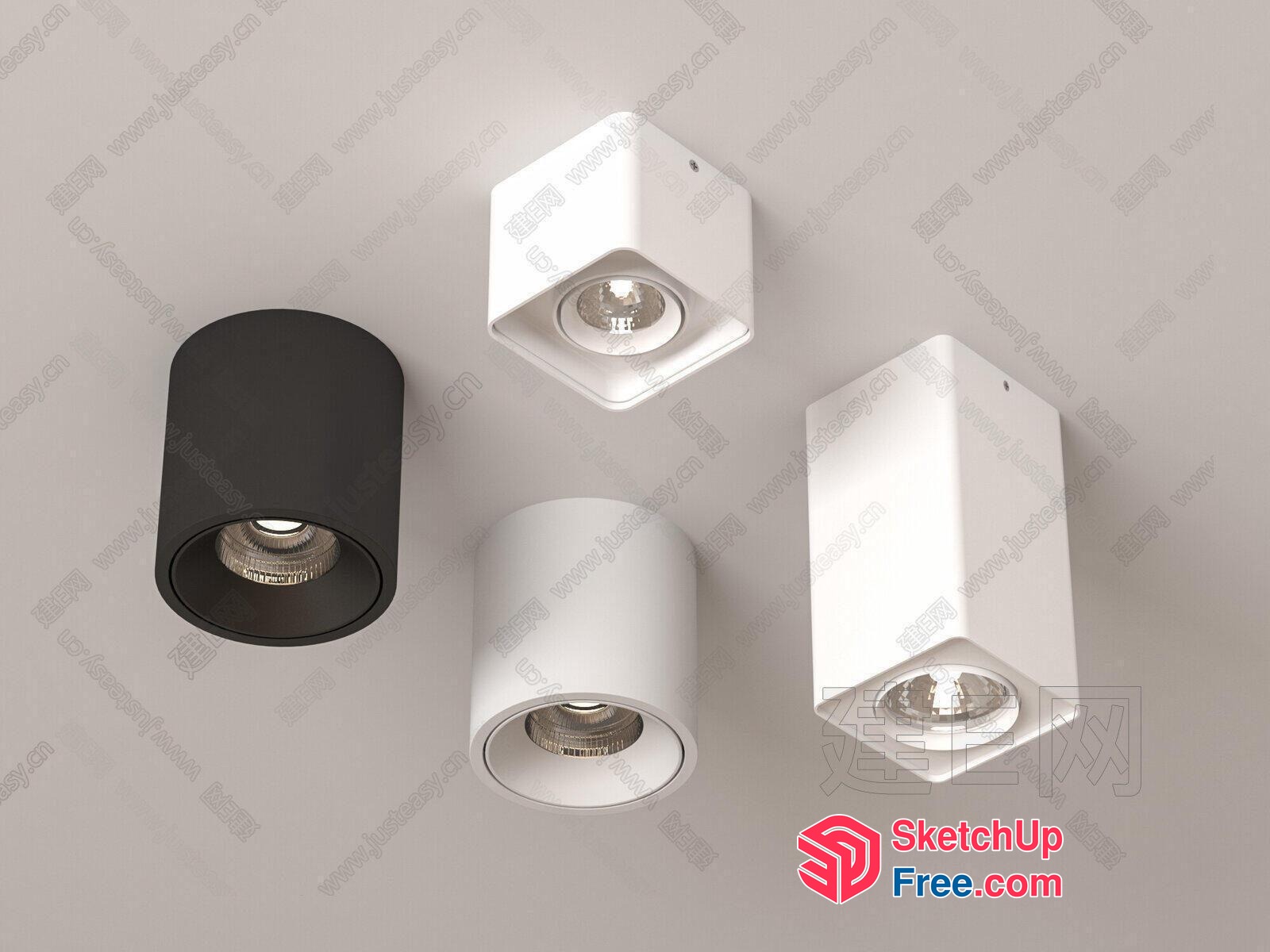 Modern Ceiling Lighting Fixtures 3D SketchUp File