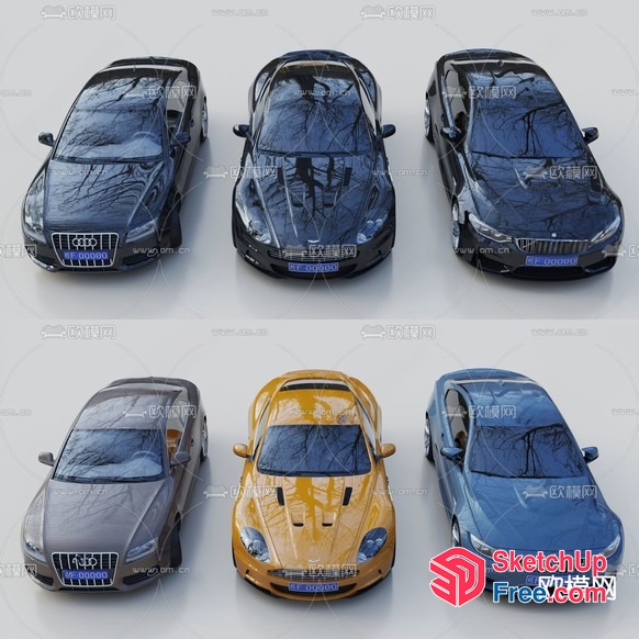 Collection Of Cars 3D SketchUp File