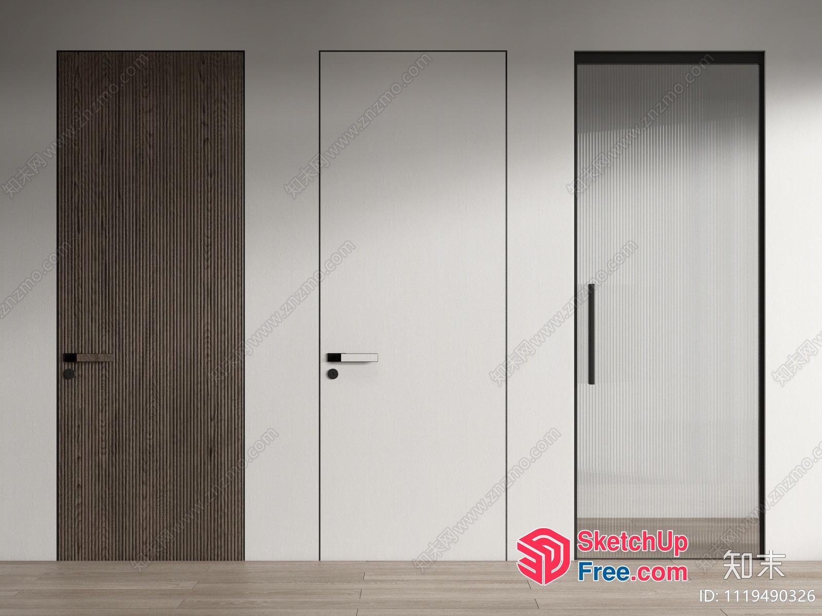 Modern Door Collection 3D SketchUp File