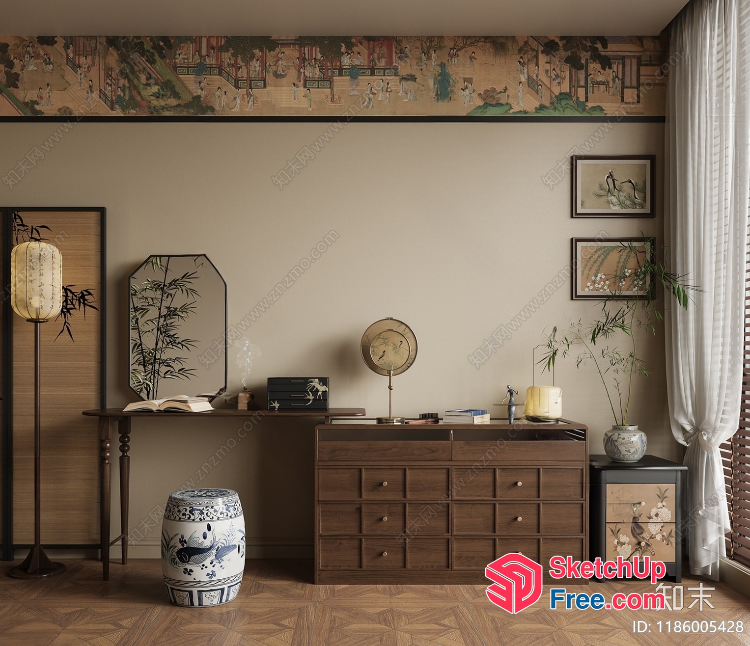 Japanese Decor And Furniture Collection 3D SketchUp File