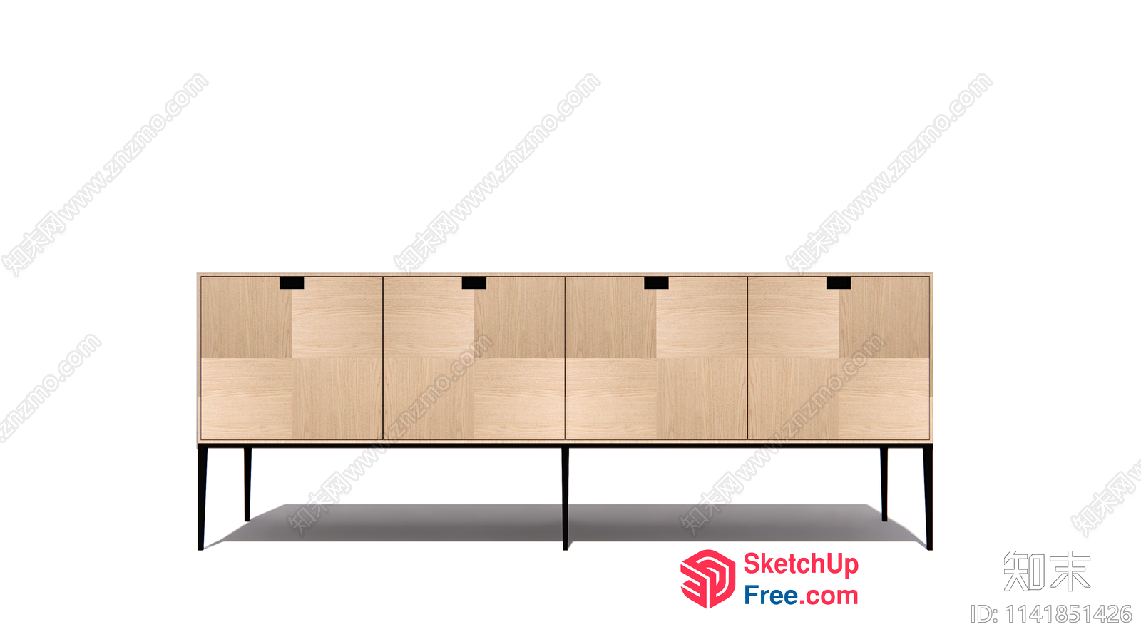 Modern Minimalist Sideboard 3D SketchUp File