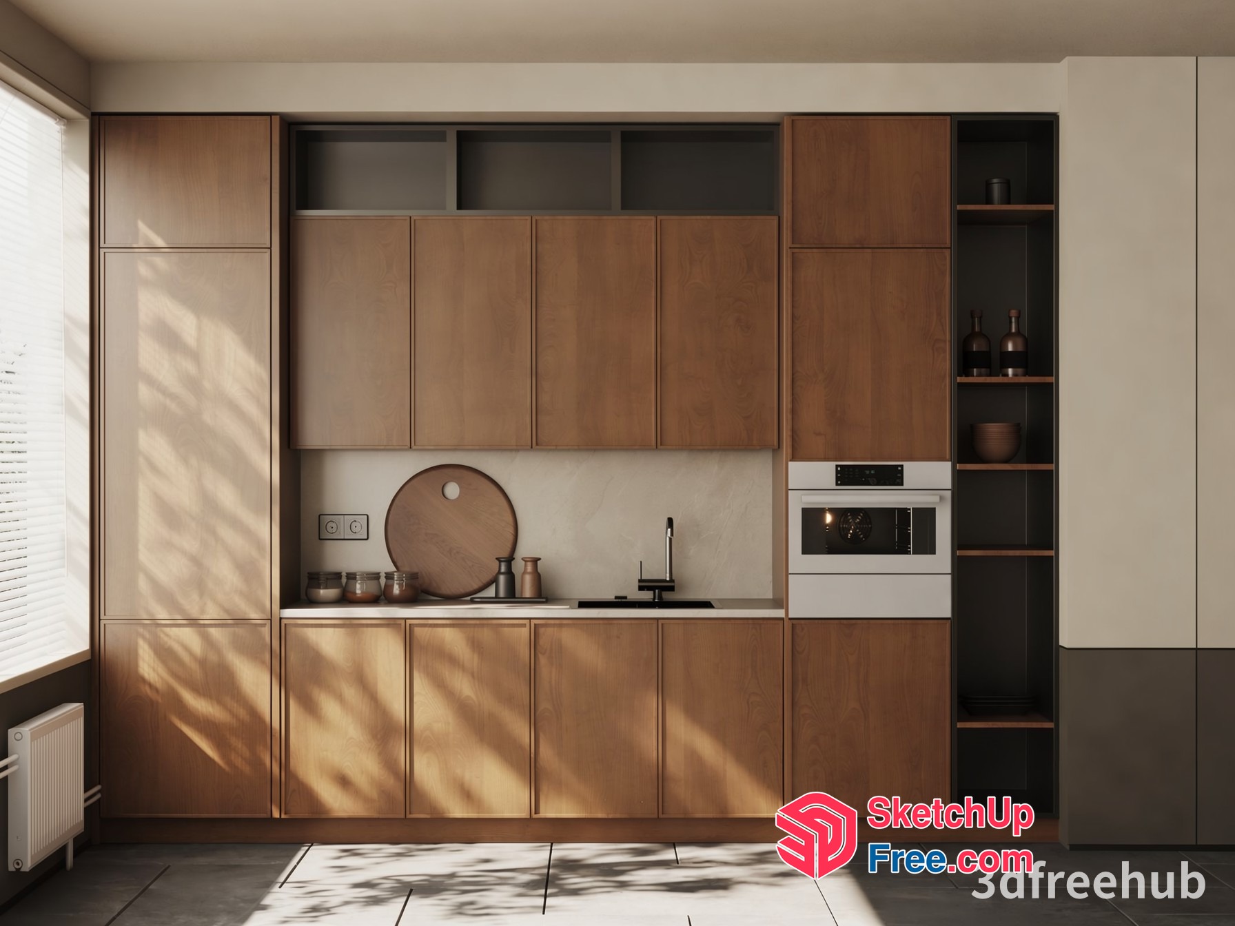 Minimalist Modern Kitchen Interior Design 3D SketchUp File