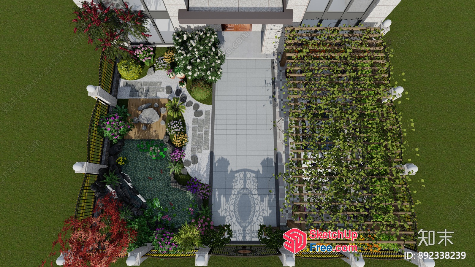 Exquisite Garden Oasis 3D SketchUp File