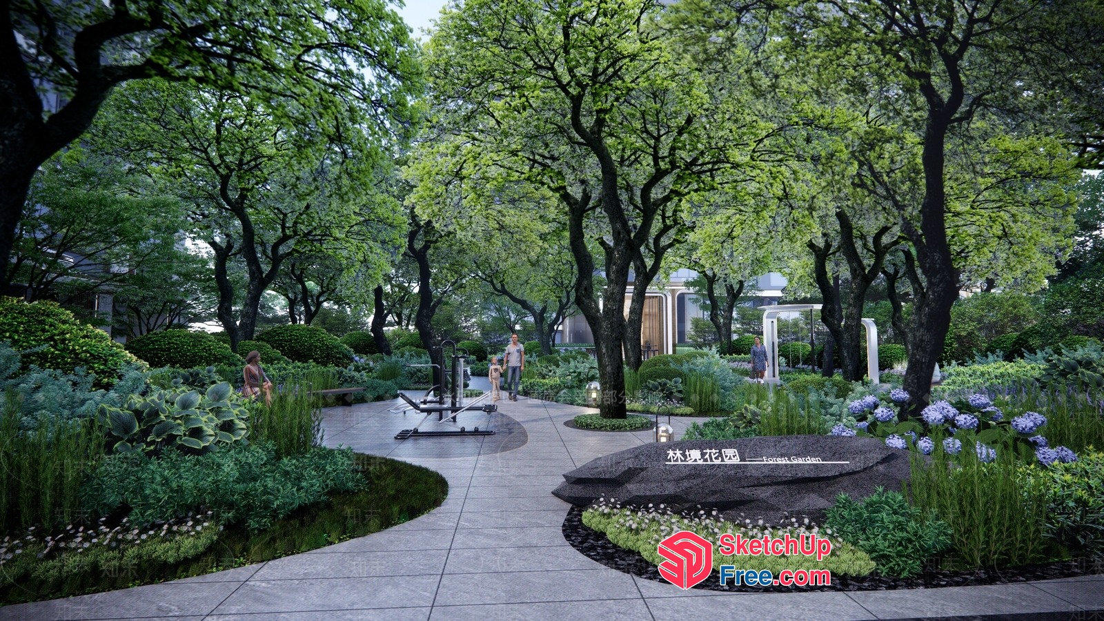 Serene Outdoor Oasis 3D SketchUp File