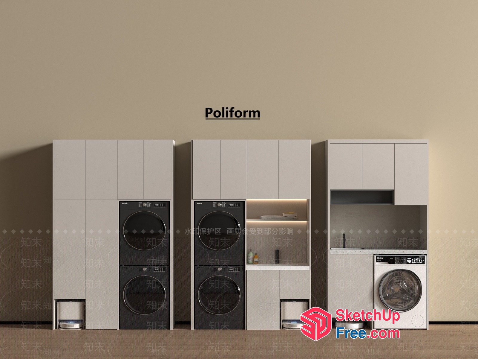 Poliform Laundry Room 3D SketchUp File