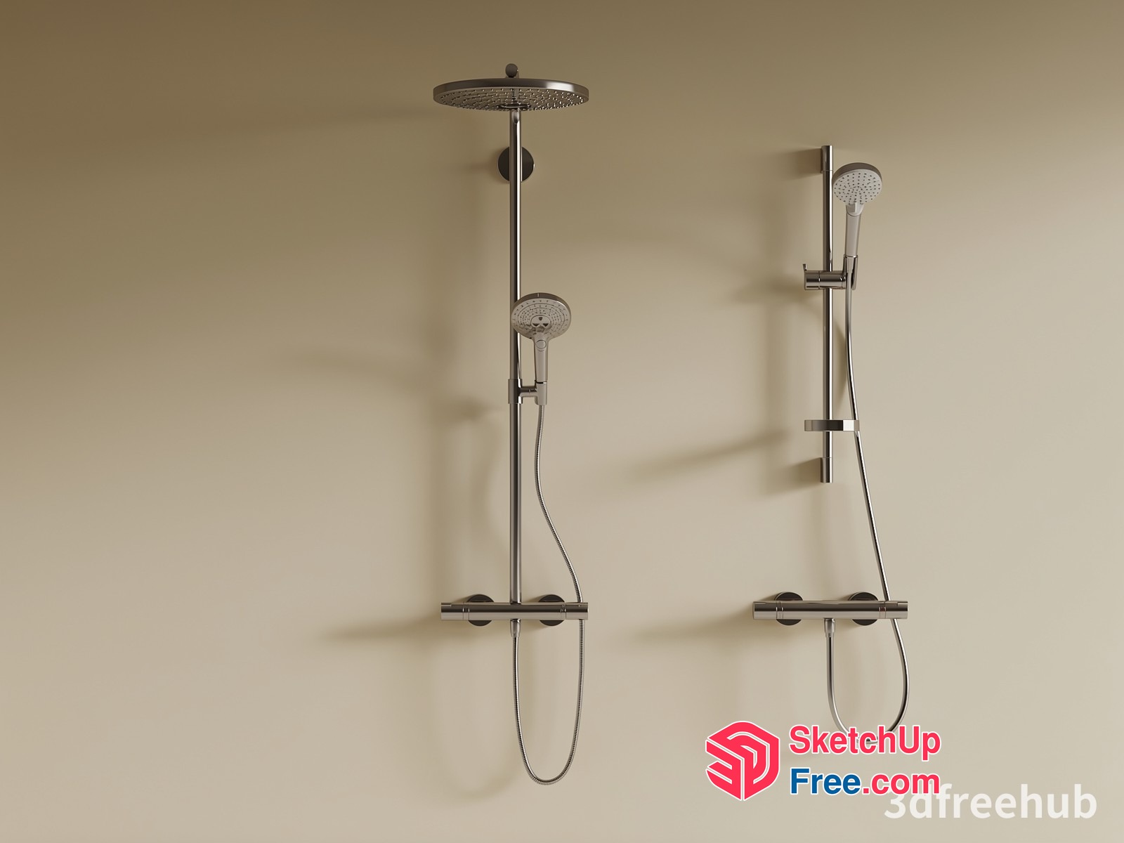 Shower Fixtures 3D SketchUp File