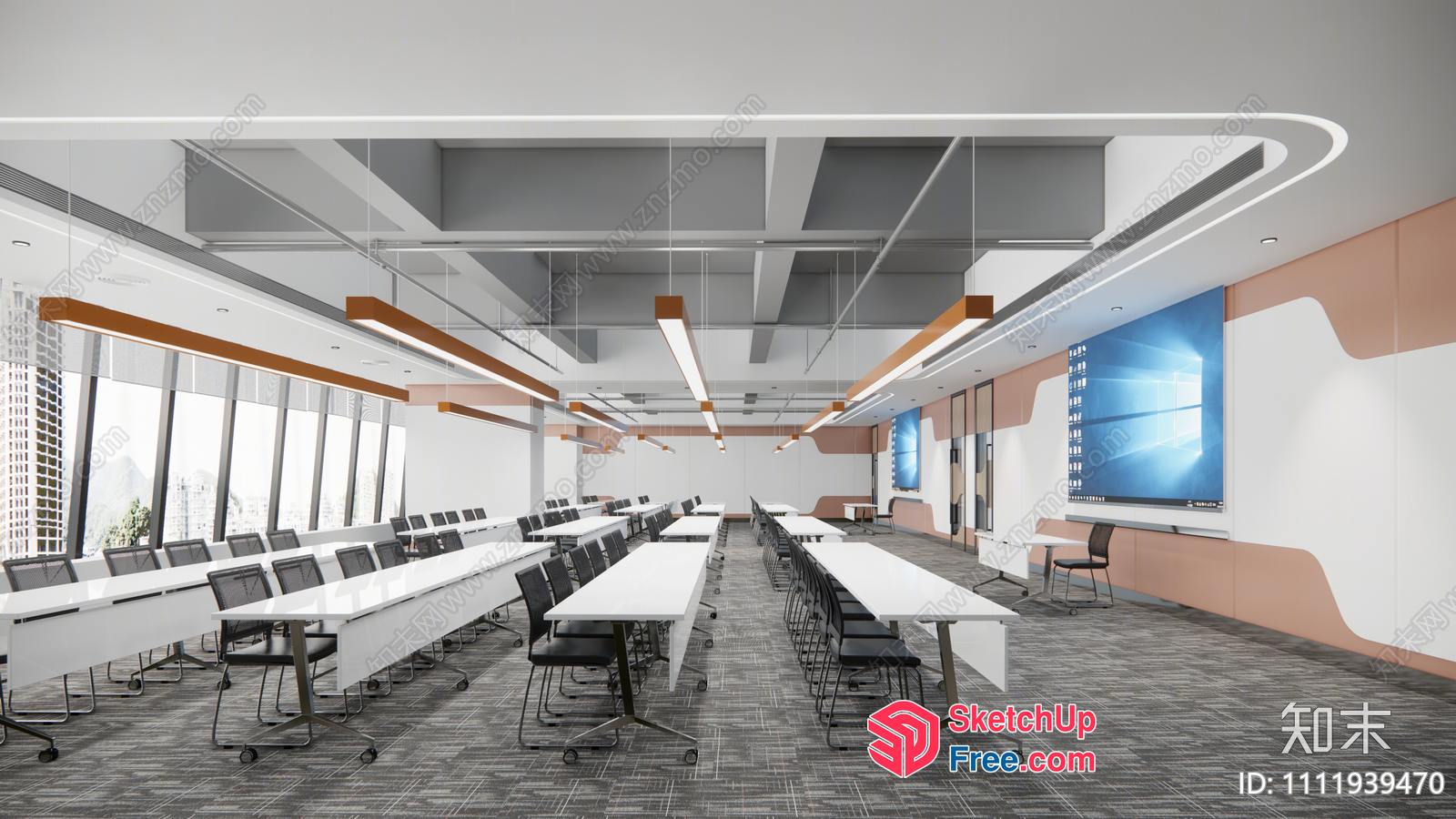 Modern Office Space With Sleek And Functional Design 3D SketchUp File