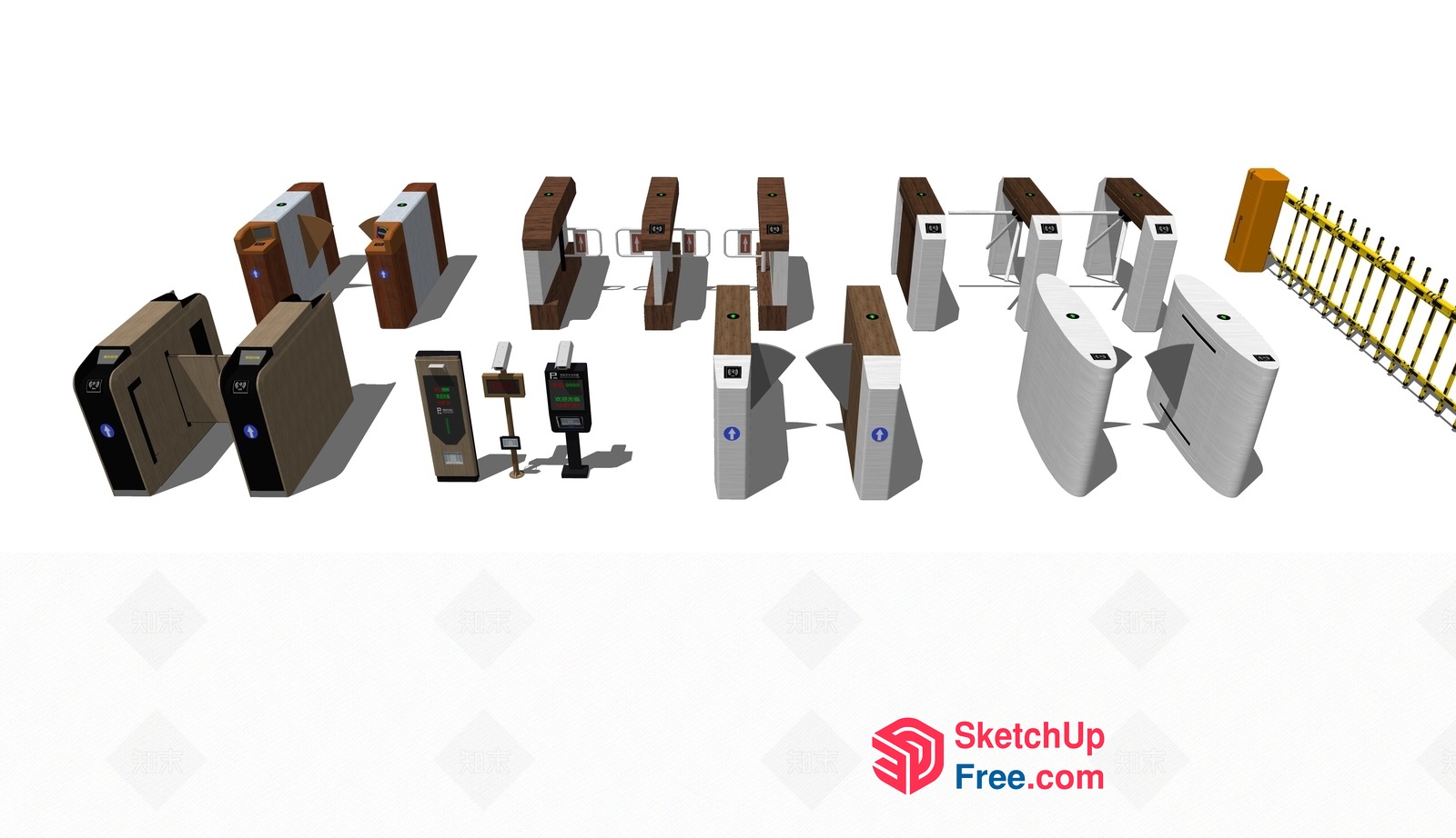 Security Checkpoint And Access Control Systems 3D SketchUp File