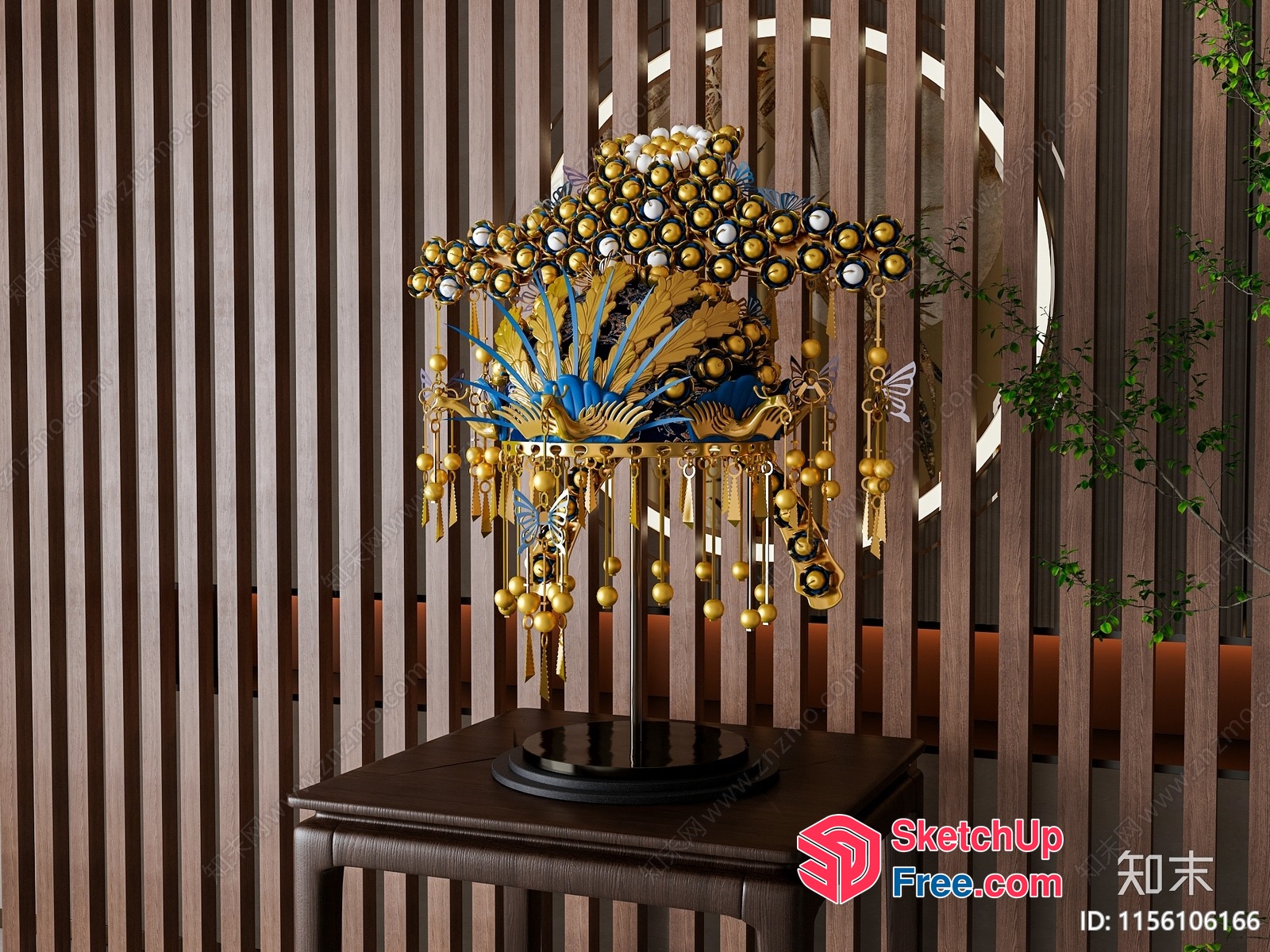 Exquisite Ornate Decorative Piece 3D SketchUp File
