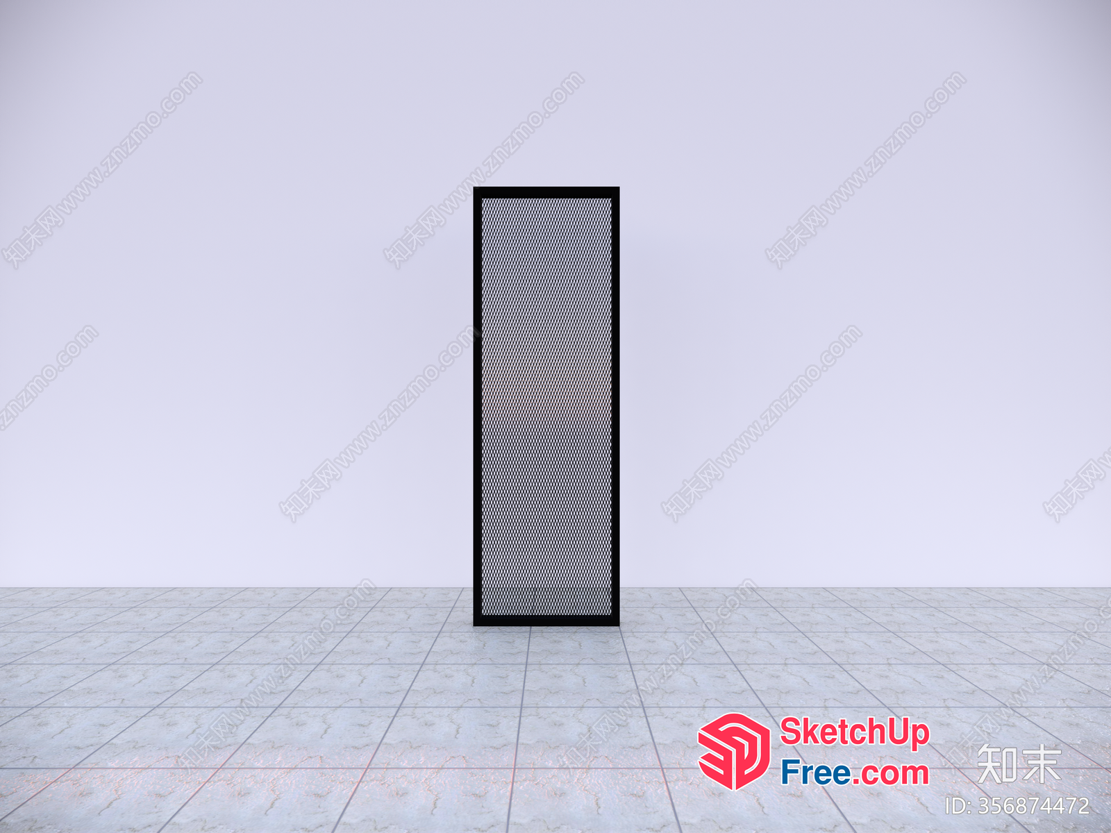 Minimalist Style Partition Screen 3D SketchUp File
