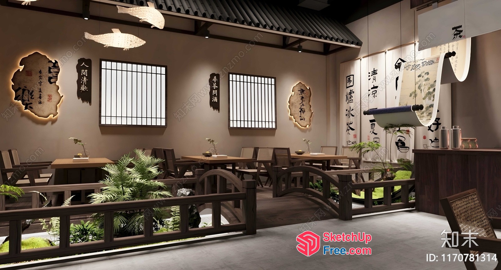 Japanese Inspired Interior Design 3D SketchUp File