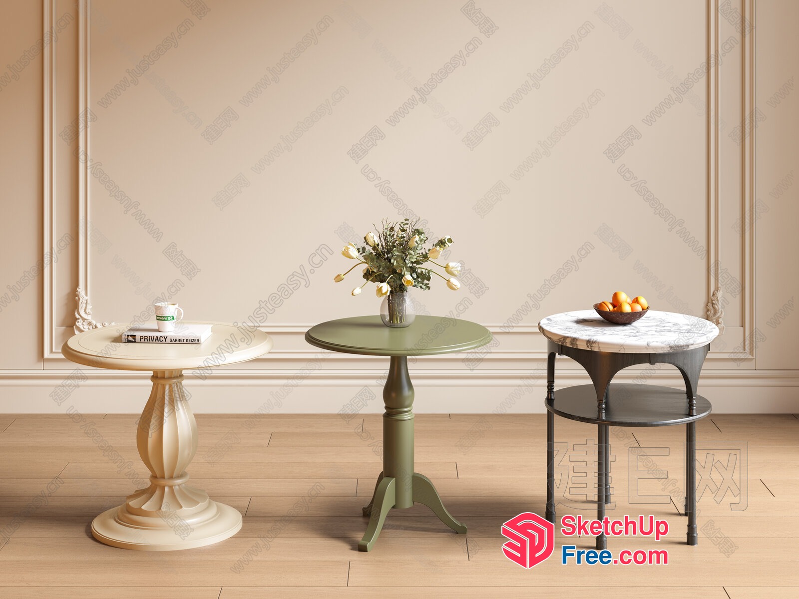 Elegant And Modern Coffee Table Collection 3D SketchUp File