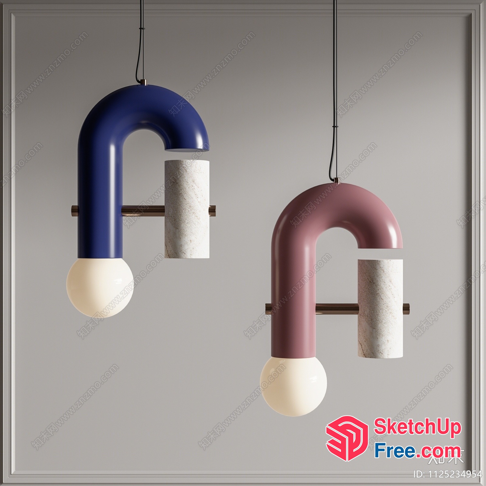 Minimalist Modern Lighting Fixture 3D SketchUp File