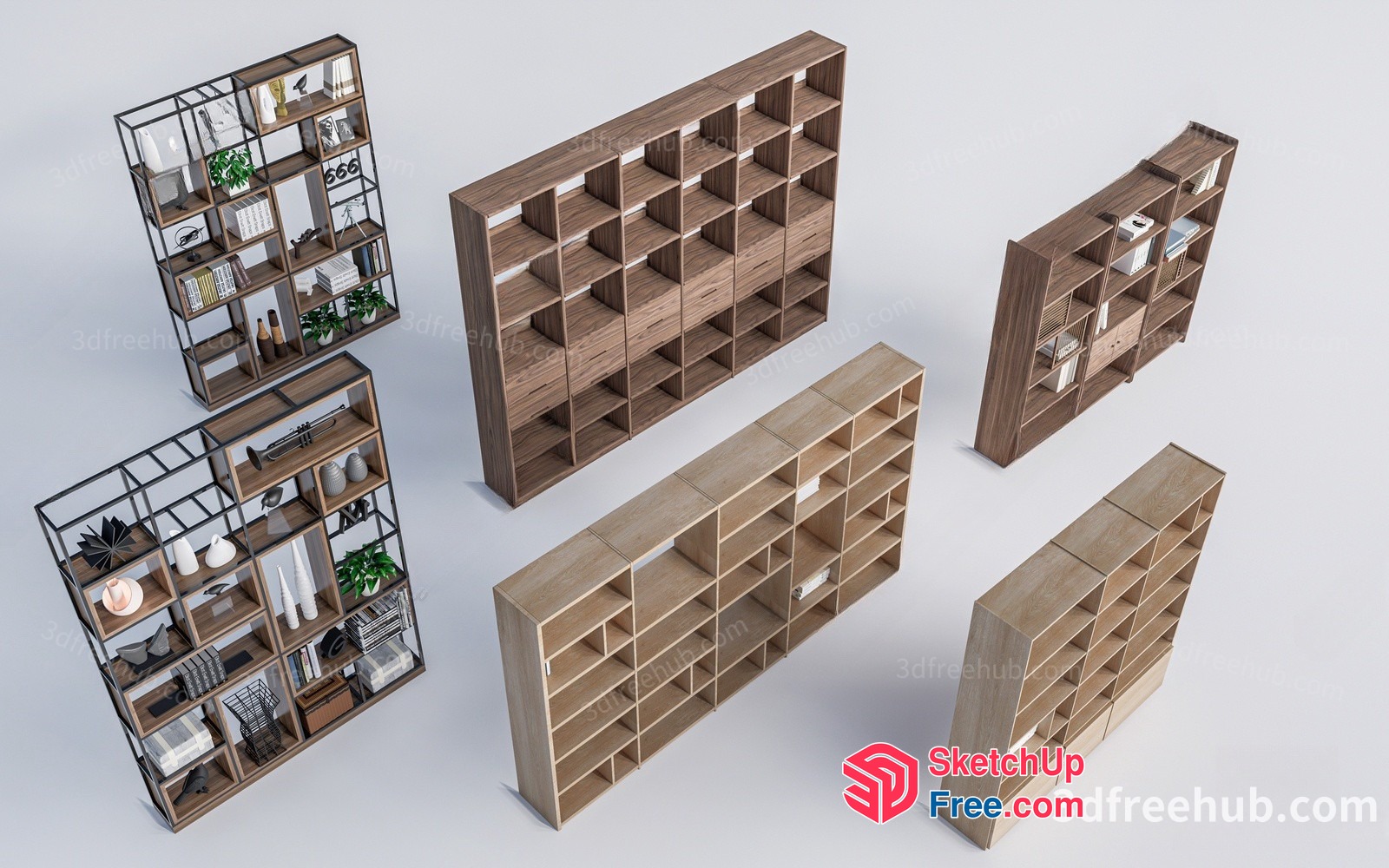 Bookcase Collection 3D SketchUp File