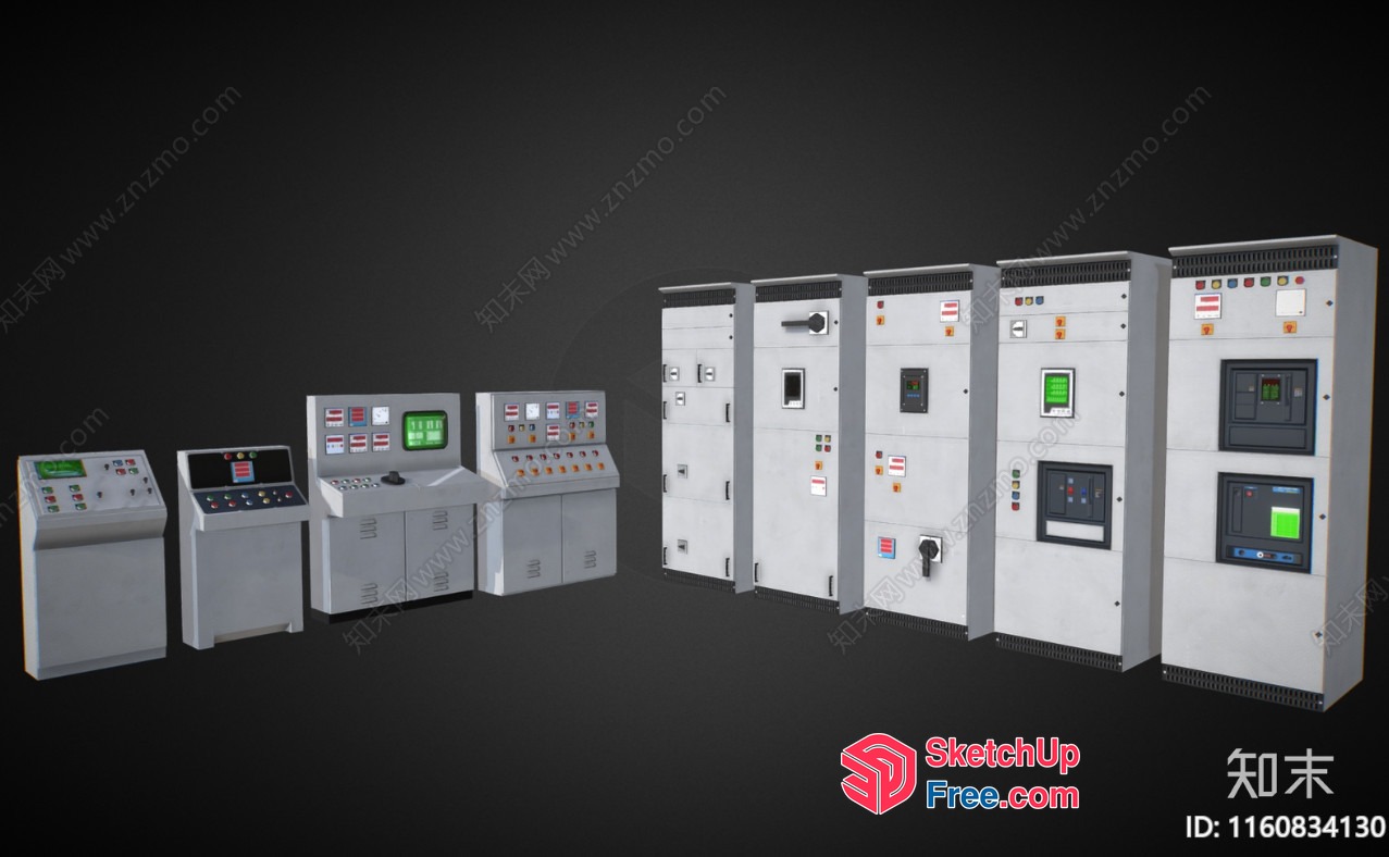 Industrial Control Panels 3D SketchUp File