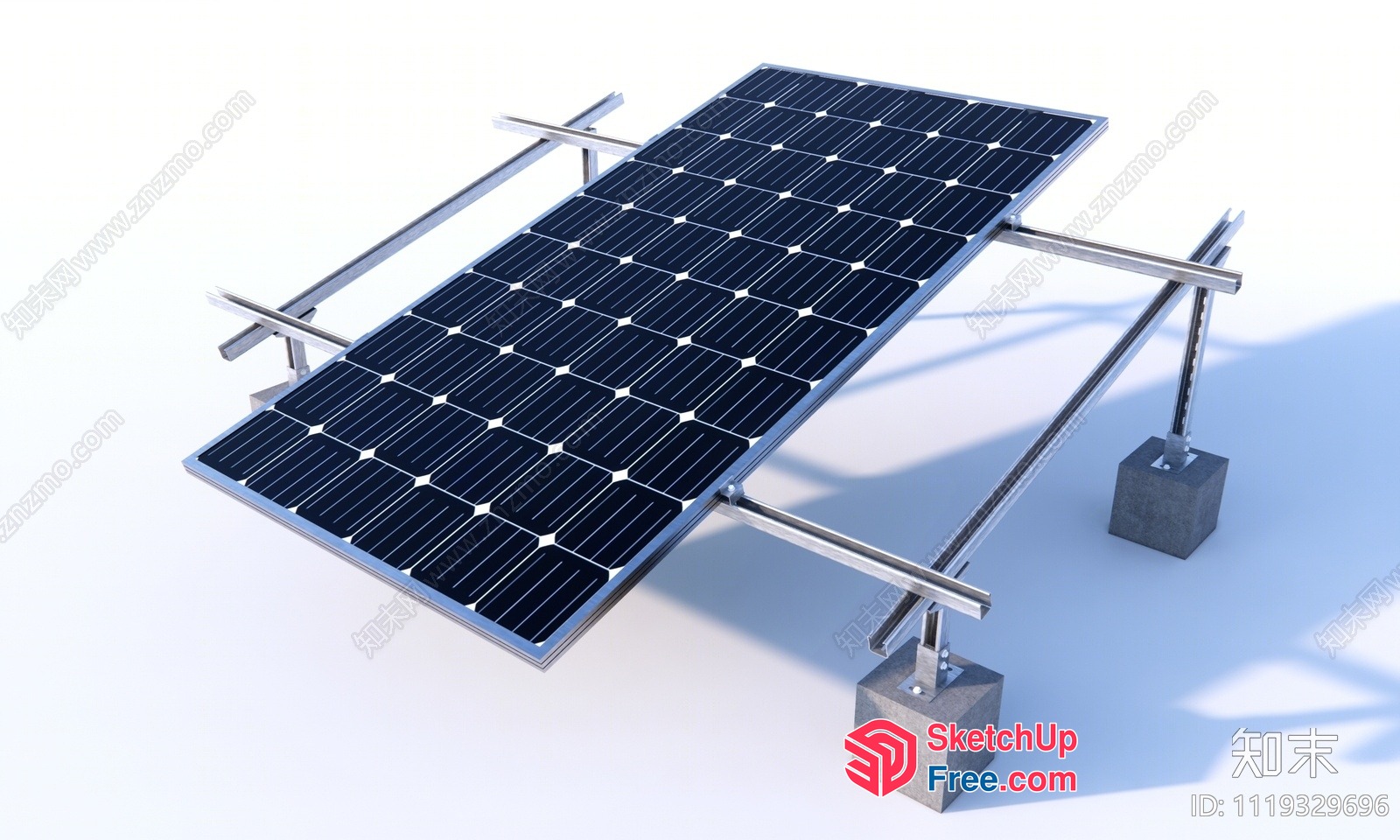 Solar Panel Installation 3D SketchUp File