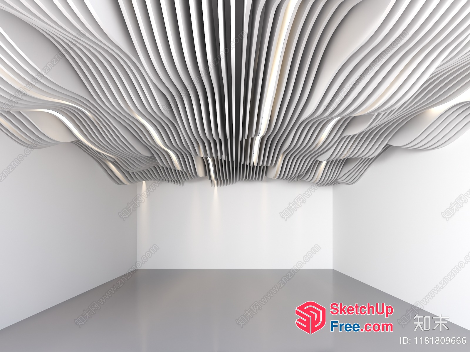 Artistic Ceiling Installation 3D SketchUp File