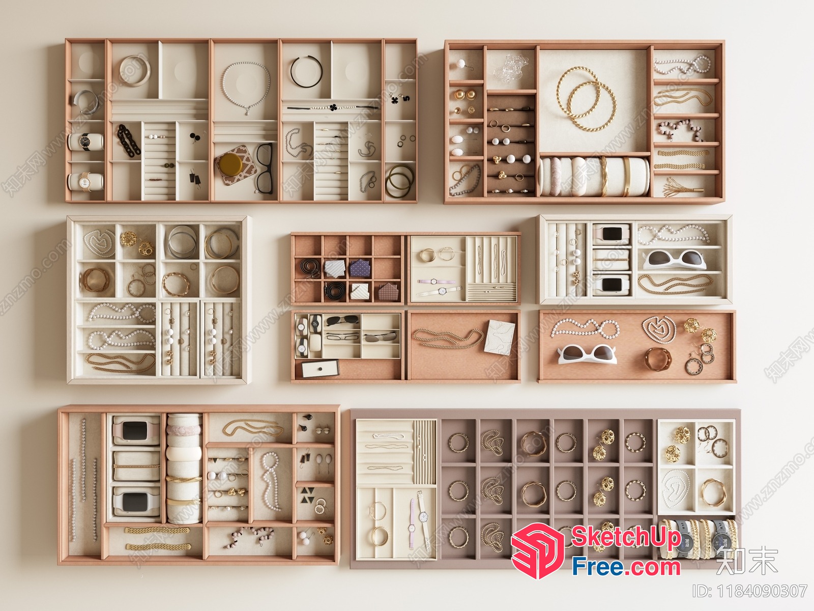 Jewelry Display Organizer 3D SketchUp File