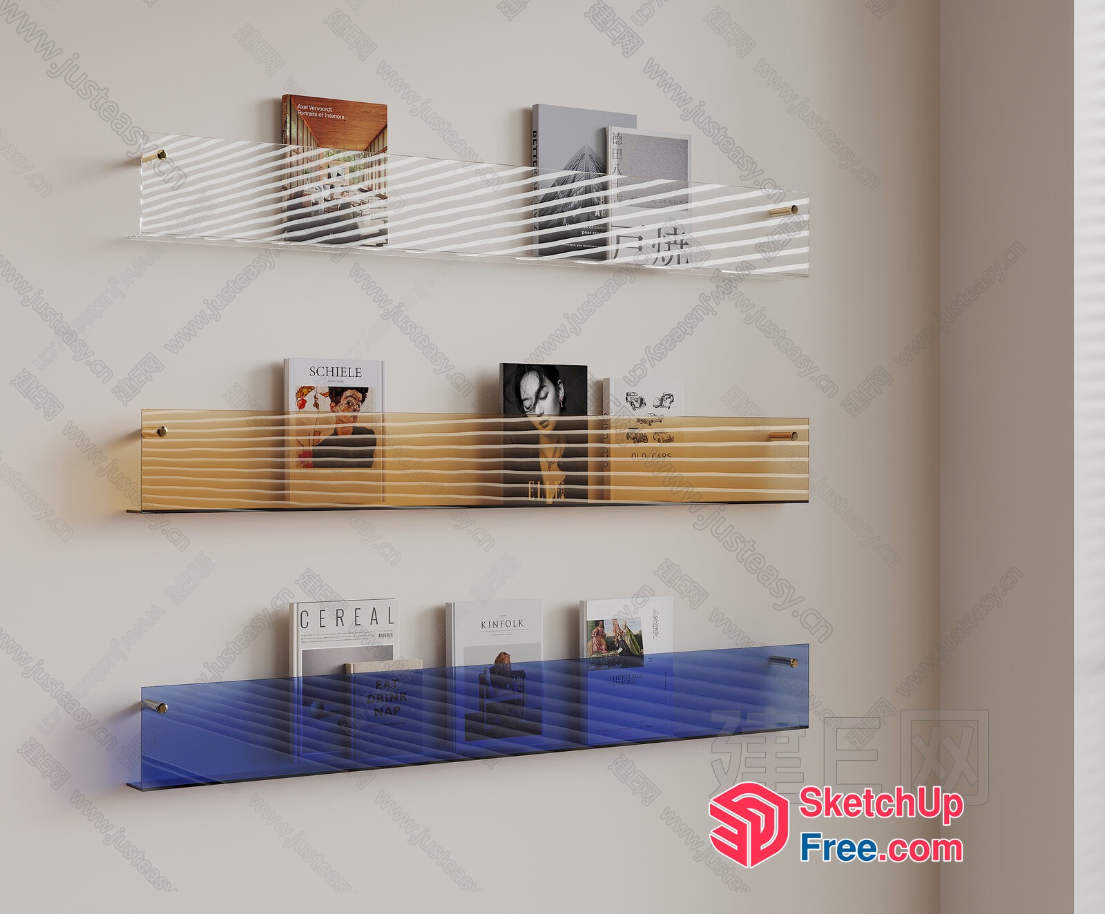 Modern Magazine Rack 3D SketchUp File