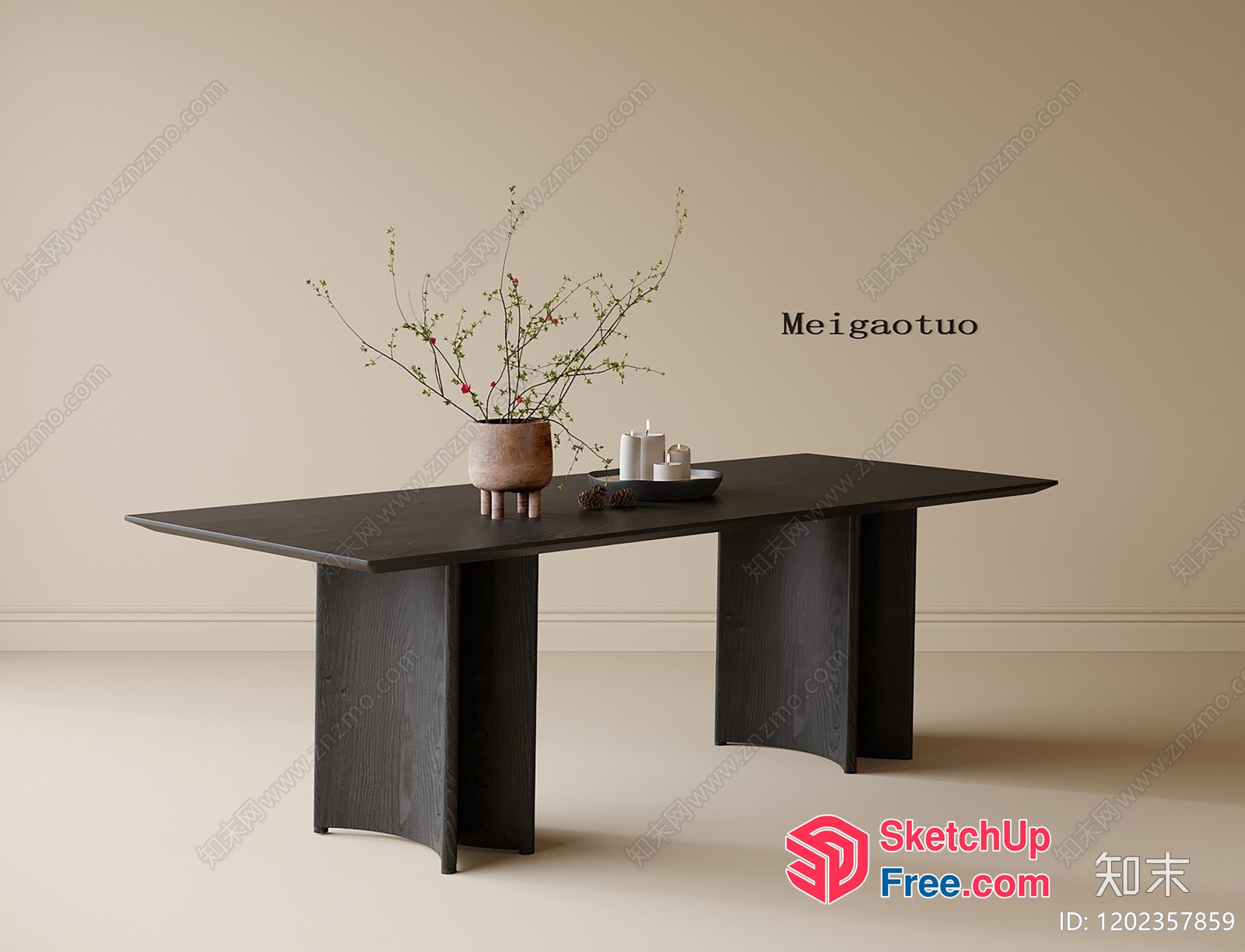 Modern Japanese-Style Furniture 3D SketchUp File